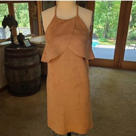 NWT Chelsea and Violet Faux Suede Dress Size Large - Picture 9 of 9